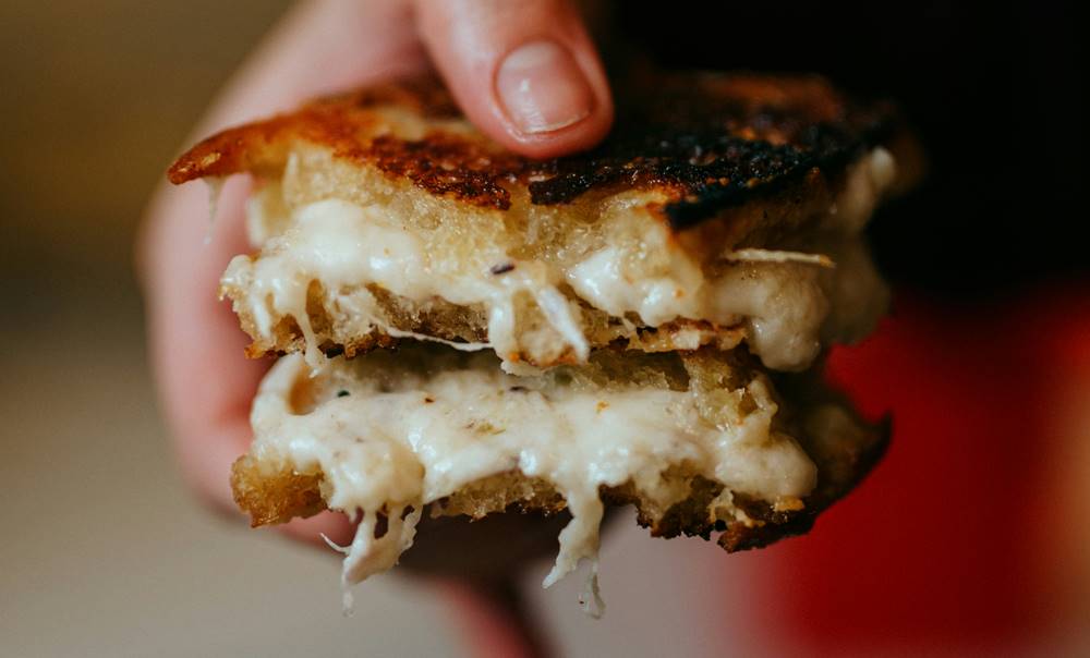 american dinner grilled cheese sandwich