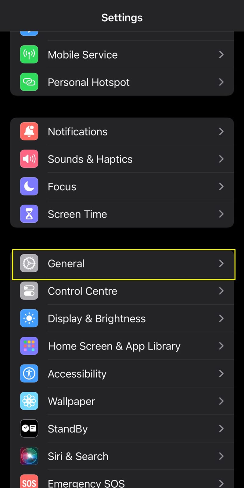 protect iPhone general settings